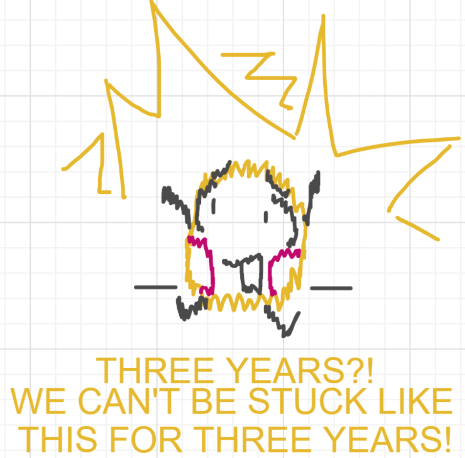 A panel from What's The Point, episode five of the Board Boards object show by Furretwalk/WalkingFurret.